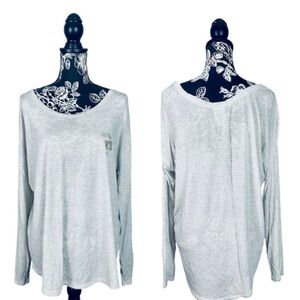 5 for $25 VS Pink light grey shine logo long sleeve super soft top size medium
